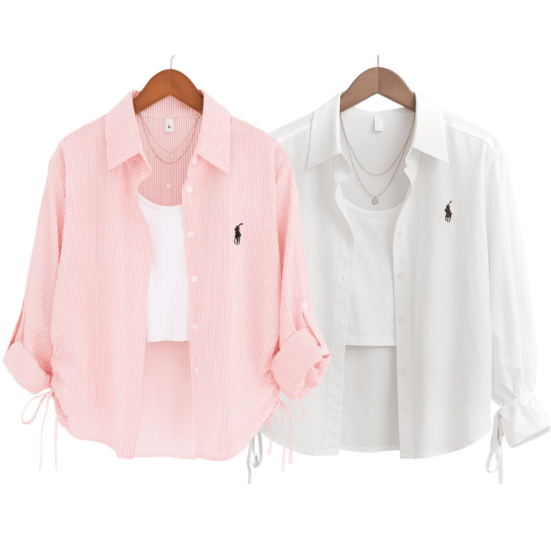 Camisa Feminina R. Lauren Oxford - Oferta 2 por 1