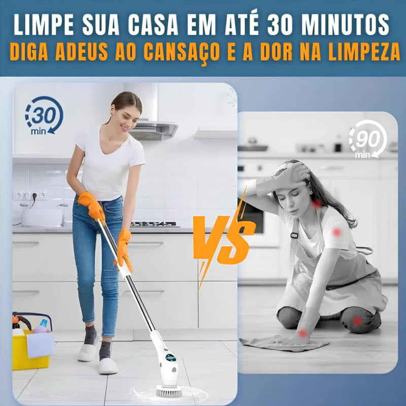 MegaClean Esfregão Elétrico 9 em 1