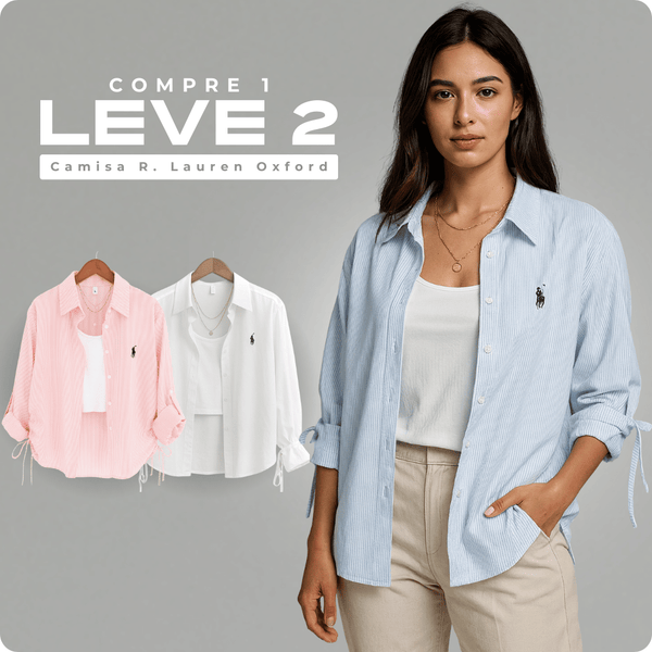 Camisa Feminina R. Lauren Oxford |Oferta 2 por 1|: